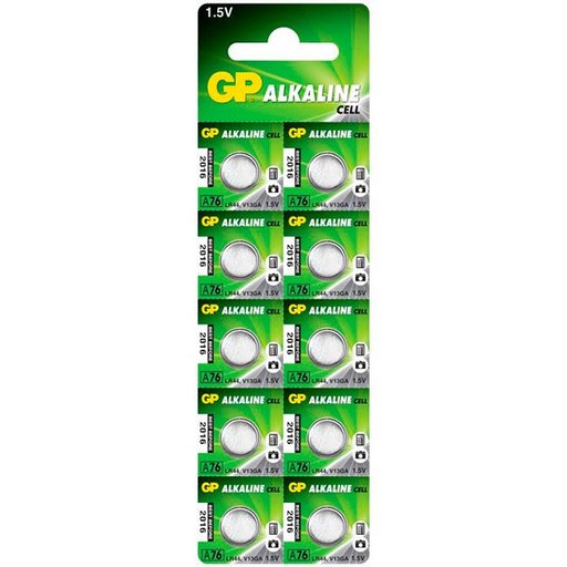 Батарейки GP Alkaline Cell А76-U LR44 10 шт.