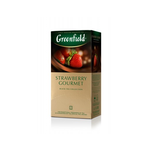 Чай чорний GREENFIELD Strawberry Gourmet 25 ПАК.