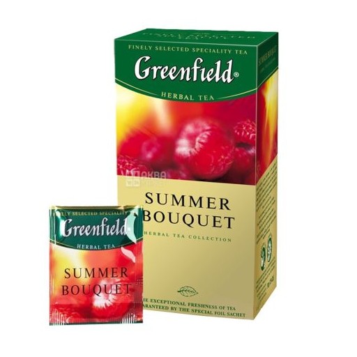 Чай травяний GREENFIELD Summer bouquet (малина) 25 ПАК