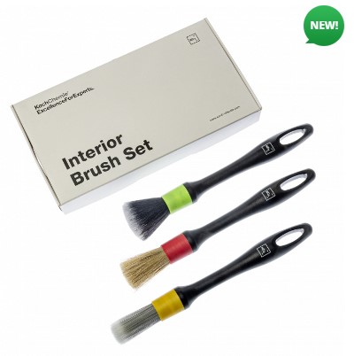 Набір щіток для догляду за автомобілем (3 штуки) Interior Brush Set