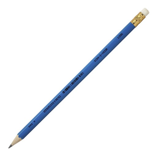 Олівець графітний KOH-I-NOOR 1396, НВ, гумка, синій