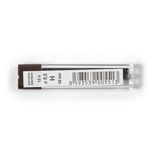 Стержні для механічних олівців KOH-I-NOOR, 0.5 мм, Н