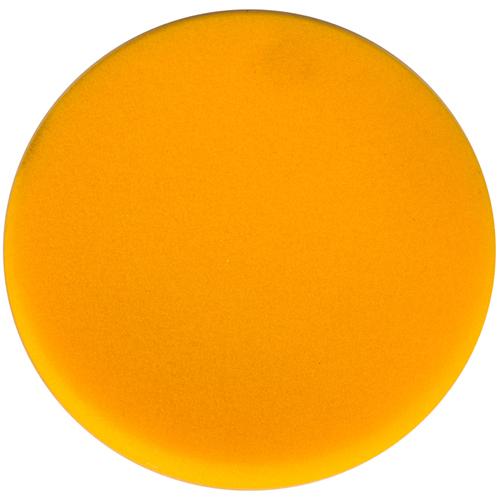 Полірувальний плоский поролоновий жовтий диск 150мм(на липучці)