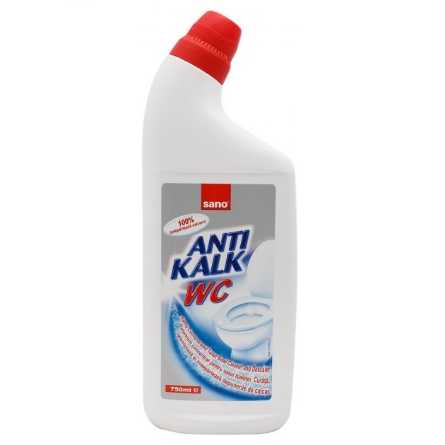 SANO Anti Kalk для унітазів WC 750мл (видаляє вапн.наліт, іржу, дезинфікує)
