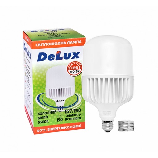 Фото 1. Лампа світлодіод,, Delux, BL80, 50W, 6500K, 220V, E27/Е40, шт