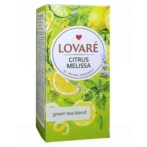 Чай зелений LOVARE  Citrus Melissa 24 ПАК.