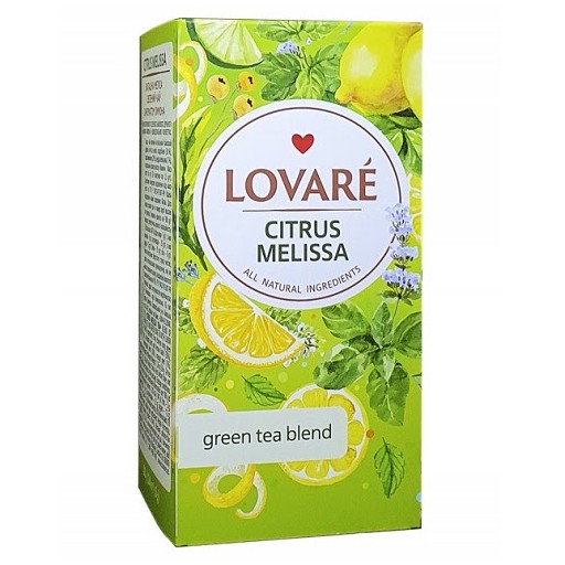 Чай зелений LOVARE Citrus Melissa 24 ПАК.