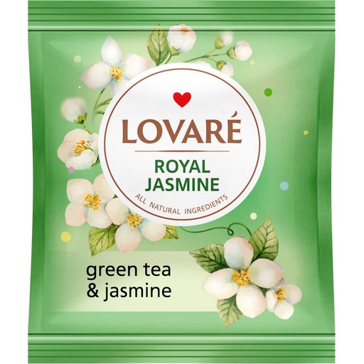 Чай зелений LOVARE Royal Jasmine 50 пак.