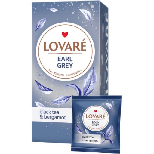 Чай чорний LOVARE Earl Grey 50 пак.