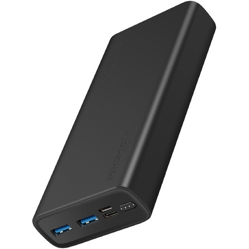 УМБ Promate Bolt-20 20000 mAh 10Вт 2xUSB Black