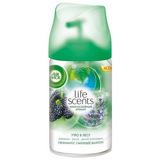 Змінний балон для освіжувача Air Wick Freshmatic 250мл Лісова прохолода (ранок у лісі)