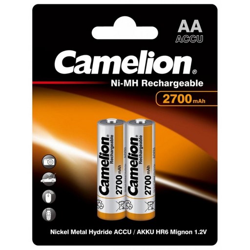 АКУМУЛЯТОР CAMELION AA 2700 MAH NI-MH * 2 R6-2BL (NH-AA2700BP2)