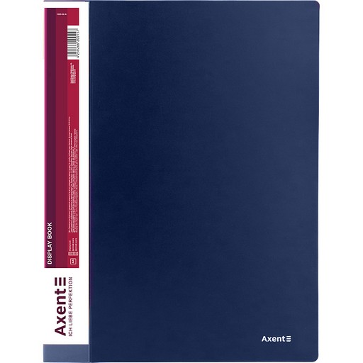 Дисплей-книга AXENT 20 файлів А4 синя