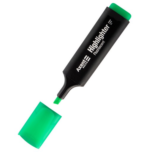 Маркер текстовий Highlighter D2501 DELTA BY AXENT водна основа, клиноподібний 1-5 мм зелений