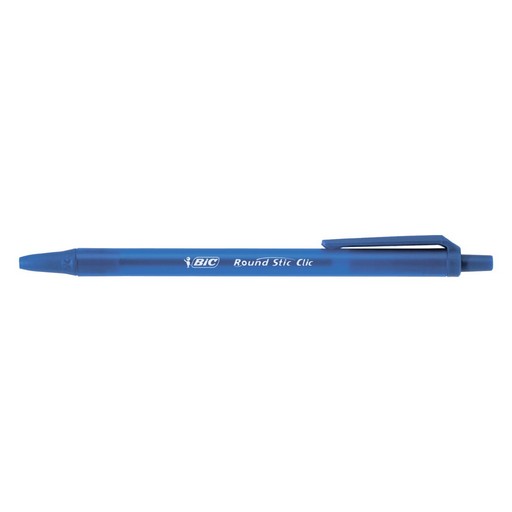 Ручка кулькова BIC ROUND STIC CLIC синій