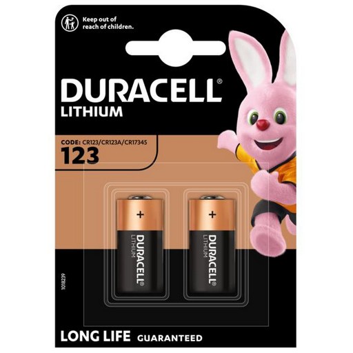 Батарейка літієва DURACELL CR123 2шт * 1пач