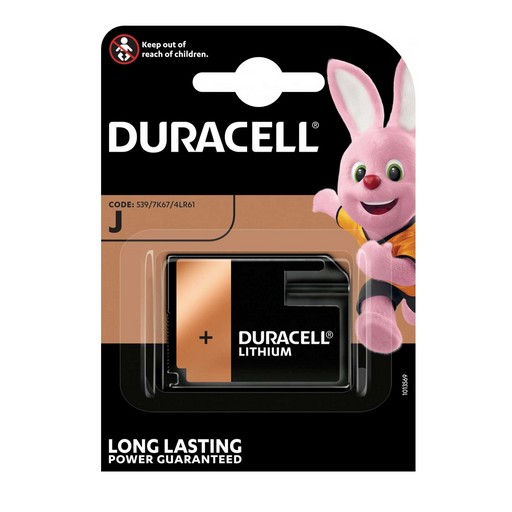 Батарейка alkaline 6V J / 539 / 7K67 / 4LR61 1шт 48.5*35.6*9.2mm Duracell