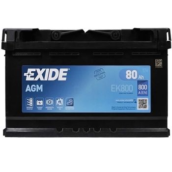 Фото 1. Акумулятор EXIDE (EK800) Start-Stop AGM 80Аh 800A R+