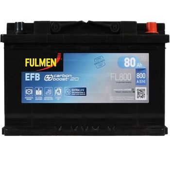 Фото 1. Акумулятор FULMEN (FL800) Start-Stop EFB (L4) 80Ah 720A R+