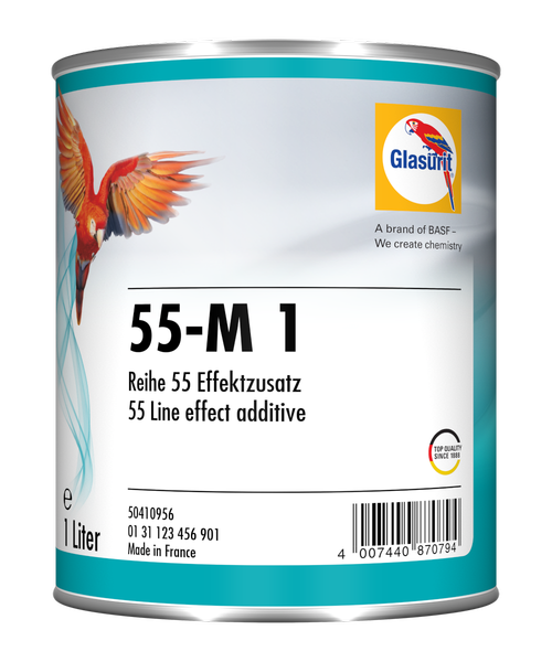 ЕМАЛЬ 55-М 1 КОНТРОЛЕР ЗЕРНА 1.0Л (2-STAGE-BASECOAT SOLID 55-M 1 1.0L EFFECT ADDITIV) НЕТТО=0.95КГ AD55-0101-G201