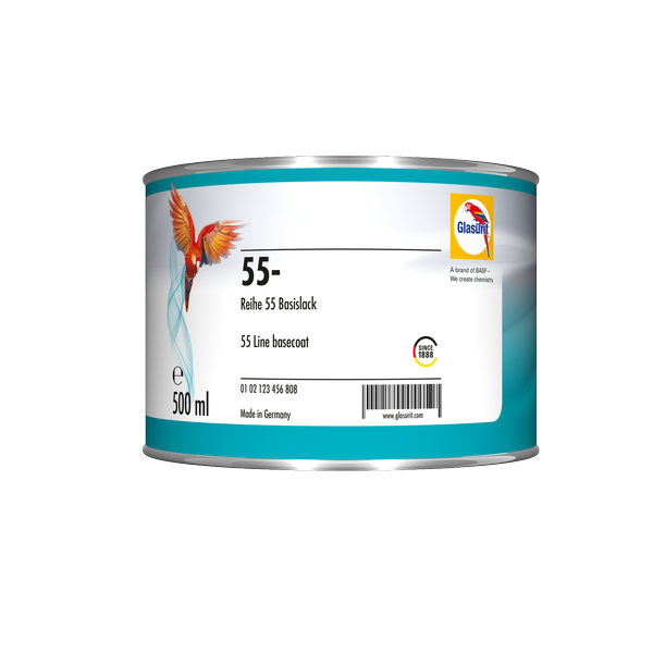 ЕМАЛЬ 55-А 137 МЕТАЛІК ЖОВТА 0.5Л (2-STAGE-BASECOAT SOLID 55-А137 YELLOW) НЕТТО=0.45КГ AD55-1609-G202