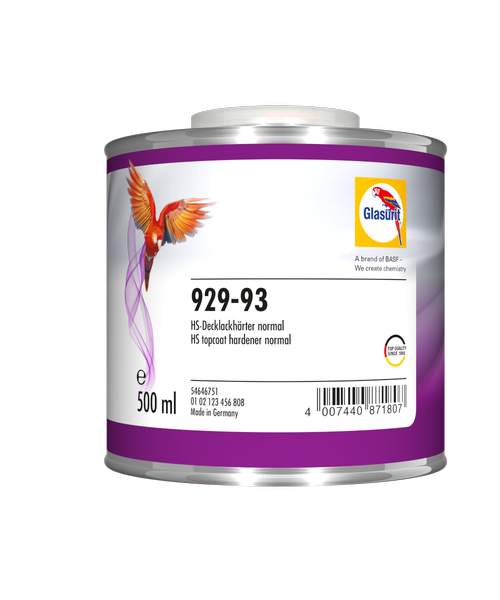 ЗАТВЕРДЖУВАЧ 929-93 HS НОРМ. 0.5Л ДЛЯ ЛАКУ ТА АКРИЛОВИХ ФАРБ (HS-TOPCOAT HARDENER 929-93 0.5L)НЕТТО=0.48 КГ SC29-0093-G204