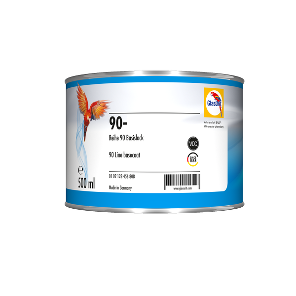 ЕМАЛЬ 90-А 924 0.5Л ВОДОРОЗЧИННА ЧОРНА(BASE COAT SOLID 90-A924UNDEF.) НЕТТО=0.49 КГ AH90-9240-G202