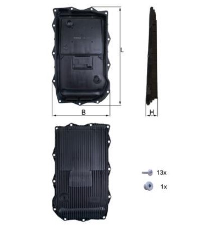 Фото 2. фільтр АКП з піддоном в зборі BMW 3 (F30-F80)- 5 (