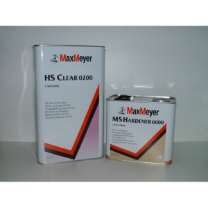 Лак безкольоровий акриловий Maxiclear 2K HS (1л.) Нетто=0.99
