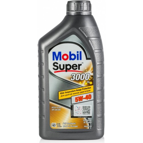 Олива моторна Mobil Super 3000 X1 5W-40. 12x1 lt (1 л) (альт. код 152567, 157301)