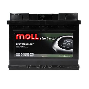 Акумулятор MOLL EFB (L2) 60Ah 640A R+