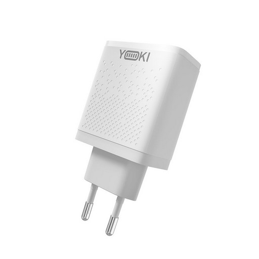 Мережевий зарядний пристрій Yoki Led Series YK-2.4Dual 12W White (KT-00037873-633)