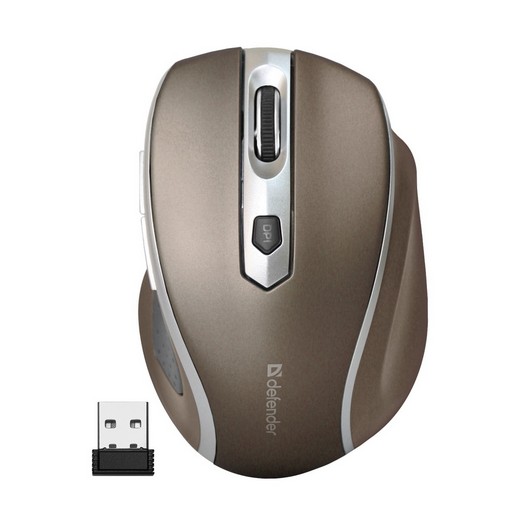 Миша DEFENDER Safari MM-675 Wireless Stone (корич)