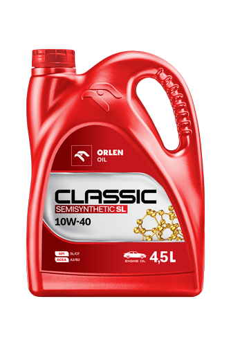 Олива моторна ORLEN OIL CLASSIC SEMISYNTHE SL 10W-40. 3x4,5 lt (4,5 л)