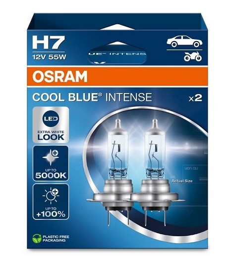 Фото 1. Лампа фарна H7 12V PX26d 55W COOL BLUE INTENSE Next Gen компл. eco-упаковка (вир-во OSRAM)