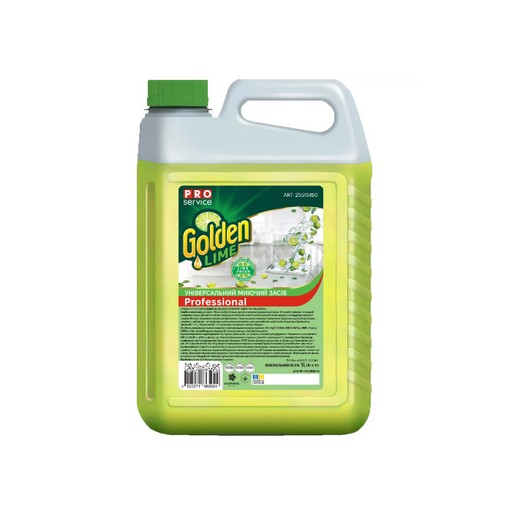 PRO Засіб миючий універсальний (підлога + поверхні) Golden Lime ЛАЙМ 5л