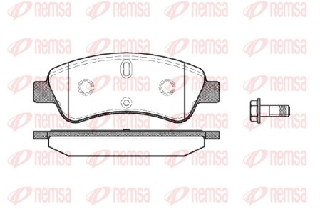 Колодка гальм. диск. CITROEN C3. C4. DS3 PEUGEOT 206. 207 передн. (вир-во REMSA)
