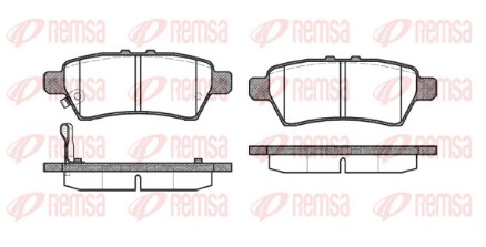 Фото 1. Колодка гальм. диск. NISSAN PATHFINDER задн. (вир-во REMSA)