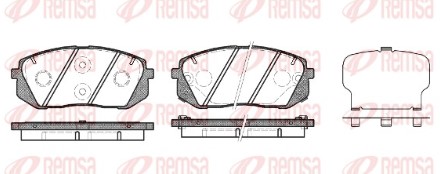 Фото 1. Колодка гальм. диск. HYUNDAI I40 2011 - передн.