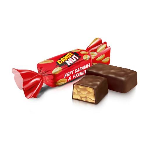 Цукерки ROSHEN Candy Nut мяка карамель з арахісом 1 кг.