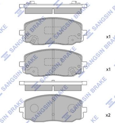 Колодка гальм. HYUNDAI I10 1.1CRDI 12V 08.03-: KIA PICANTO 1.0I 12V 09.11- передн.