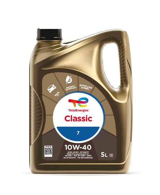 Олива моторна TOTAL CLASSIC 7 10W40. 3x5 lt (5 л)