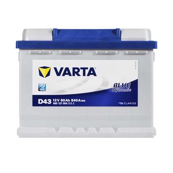 Фото 1. Акумулятор VARTA Blue Dynamic (D43) 60Ah 540A L+ (L2X)(242*175*190)