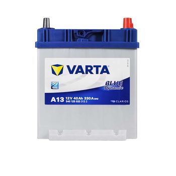 Акумулятор VARTA Blue Dynamic Asia (A13) 40Ah 330A R+ (B19 т. к.+нижн.кр)