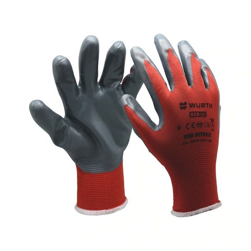 Рукавиці захисні RED NITRILE. Пара. Розмір 9