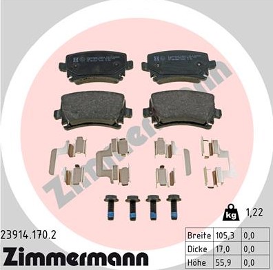 Фото 1. Колодки гальмівнi зад VW Touran 16 19 TDI 20 TDI 0