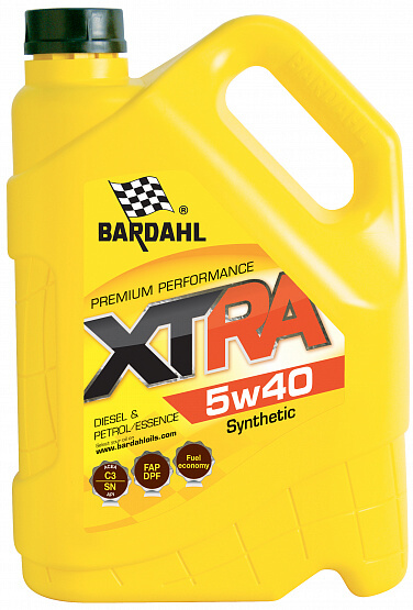 Моторна олива BARDAHL XTRA 5W40 5л C3 34123