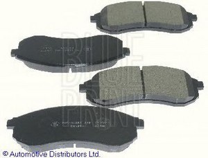Фото 1. Колодки гальмівні дискові передні Mitsubishi L200 III 4x4 -11 (вир-во Blue Print)
