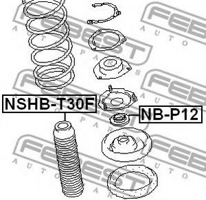 Фото 2. Пильовик амортизатора Febest NSHBT30F