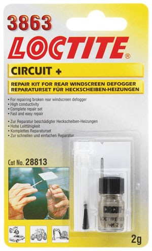 LOCTITE 3863 КОМПЛЕКТ ДЛЯ РЕМОНТУ НИТОК ОБІГРІВУ АВТОМОБІЛЬНОГО СКЛА